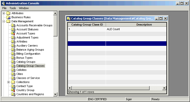 Catalog Group Classes